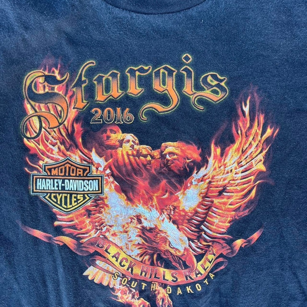 Y2K 2000s Graphic "Phoenix" Harley Davidson shirt size XL